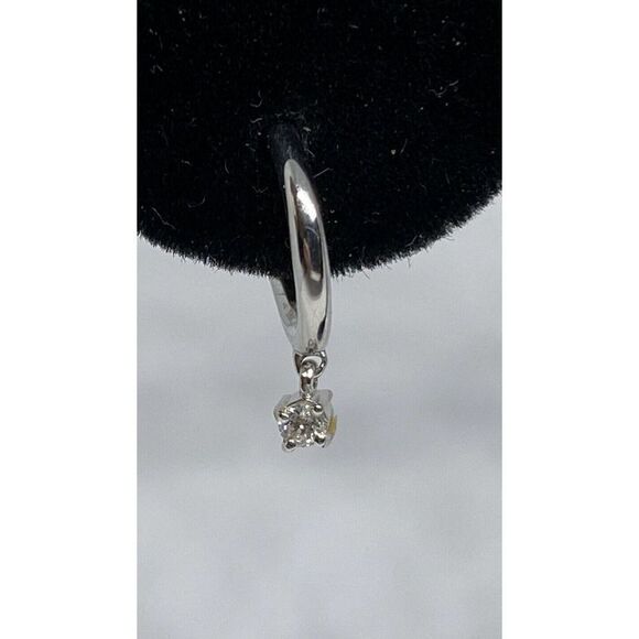 Elsie May EME626-SLV Diamond Dangle Drop Earrings Sterling Silver MSRP$275 NM293 - Picture 2 of 4